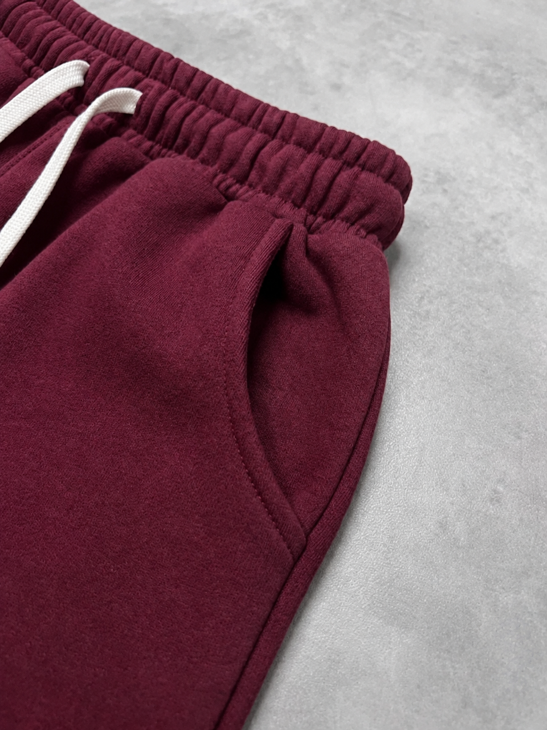 folded hem sweatpants burgundy folded hem sweatpants burgundy
